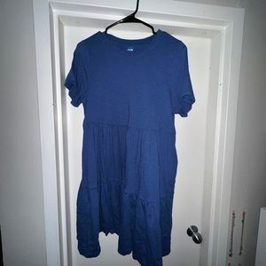 Old Navy tiered dress - blue